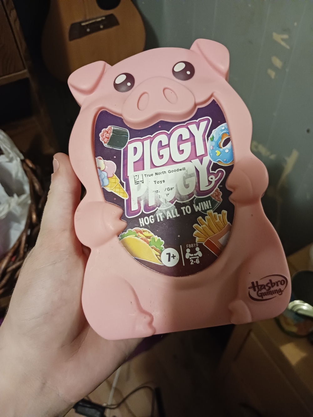 Hasbro Pink Piggy Pile Card Game